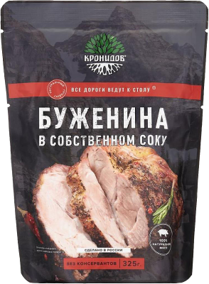 Свинина - Буженина в собственном соку 325гр.