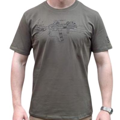 Футболка (БАРС) Мал да удал Олива грин