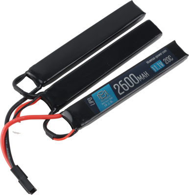 Аккумулятор (АКБ) BlueMAX 11,1 (Li-Po) 2600H20C 12.5*21*128х2