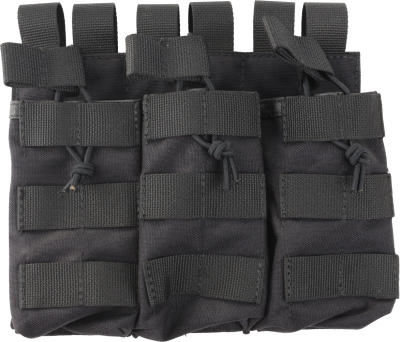 Подсумок (CG) открытый под 3 магазина с резинкой Чёрный