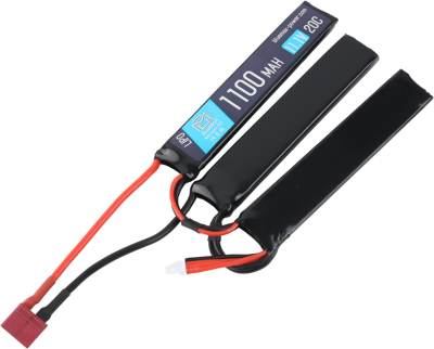 Аккумулятор (АКБ) BlueMAX 11,1 (Li-Po) 1100H20C (арт.2004) triple Т-коннектор