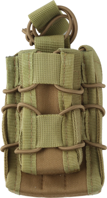 Подсумок КИТАЙ под 1 автоматный и 1 пистолетный магазины Песочный