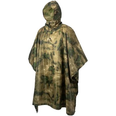 Дождевик малый Пончо облака зеленый