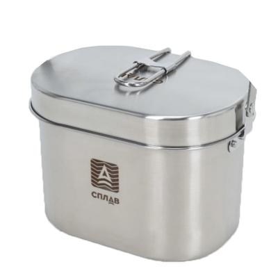 Котелок (КАН) стальной 2,1 с чехлом