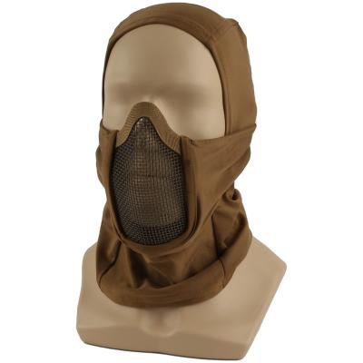 Маска Балаклава с сеткой песок