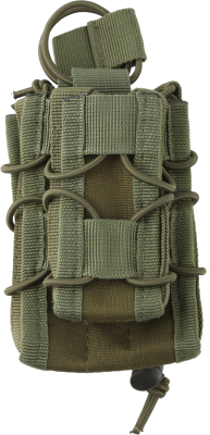 Подсумок КИТАЙ под 1 автоматный и 1 пистолетный магазины Зелёный