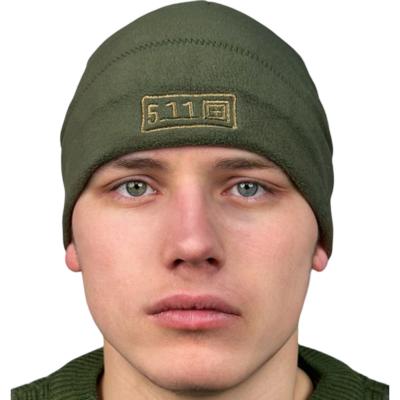 Шапка Флис 5.11 Olive (лого цвет)