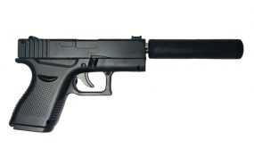 Пистолет (Galaxy)  Glock 43 с Глушителем